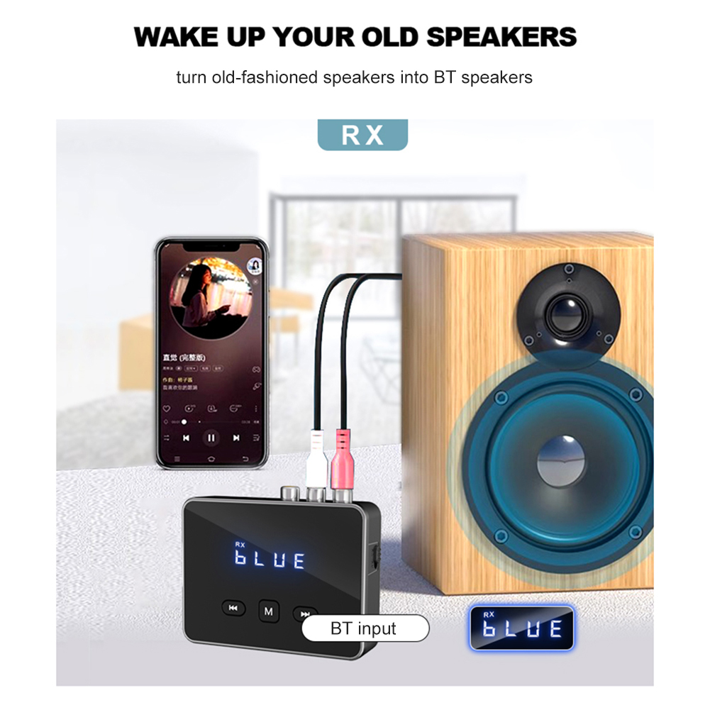 Bluetooth Adapter Receiver - BT 5.4 송수신기 RCA 3.5mm AUX