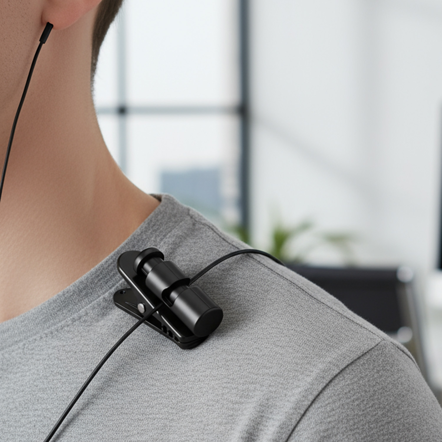 Wired Earphone Mic - 1-10팩 헤드폰 고정 클립 헤드셋 케이블