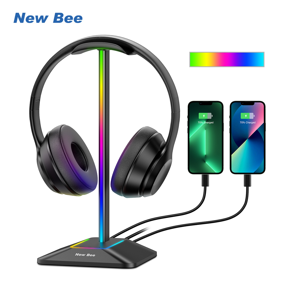 새로운 Bee Z8 RGB 헤드폰 스탠드 홀더(2개의  - Gaming Headset Rgb 리뷰 및 가격
