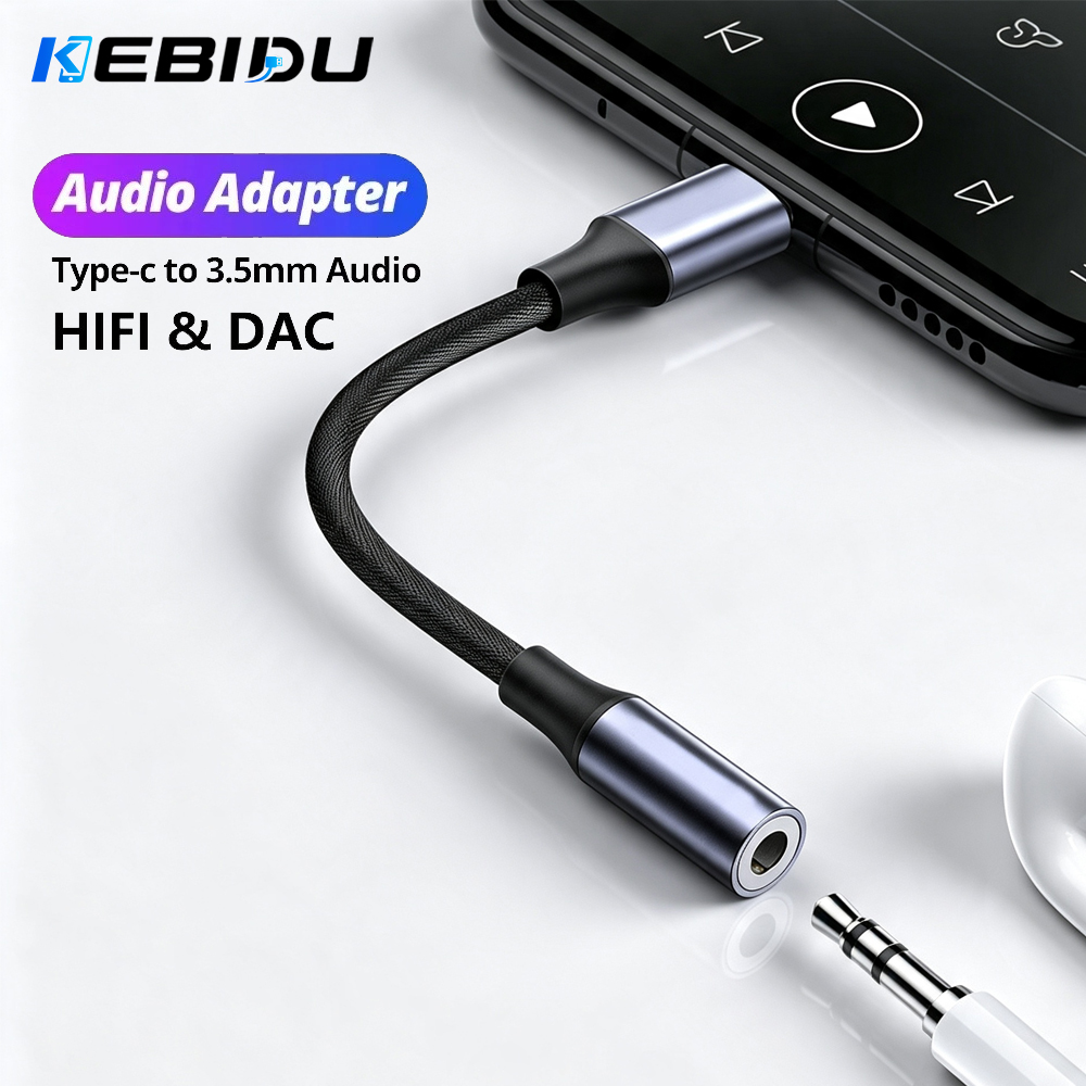 KEBIDU 타입 C-3.5mm 오디오 어댑터 유선 헤 - Audiophile Headphone Wired 리뷰 및 가격