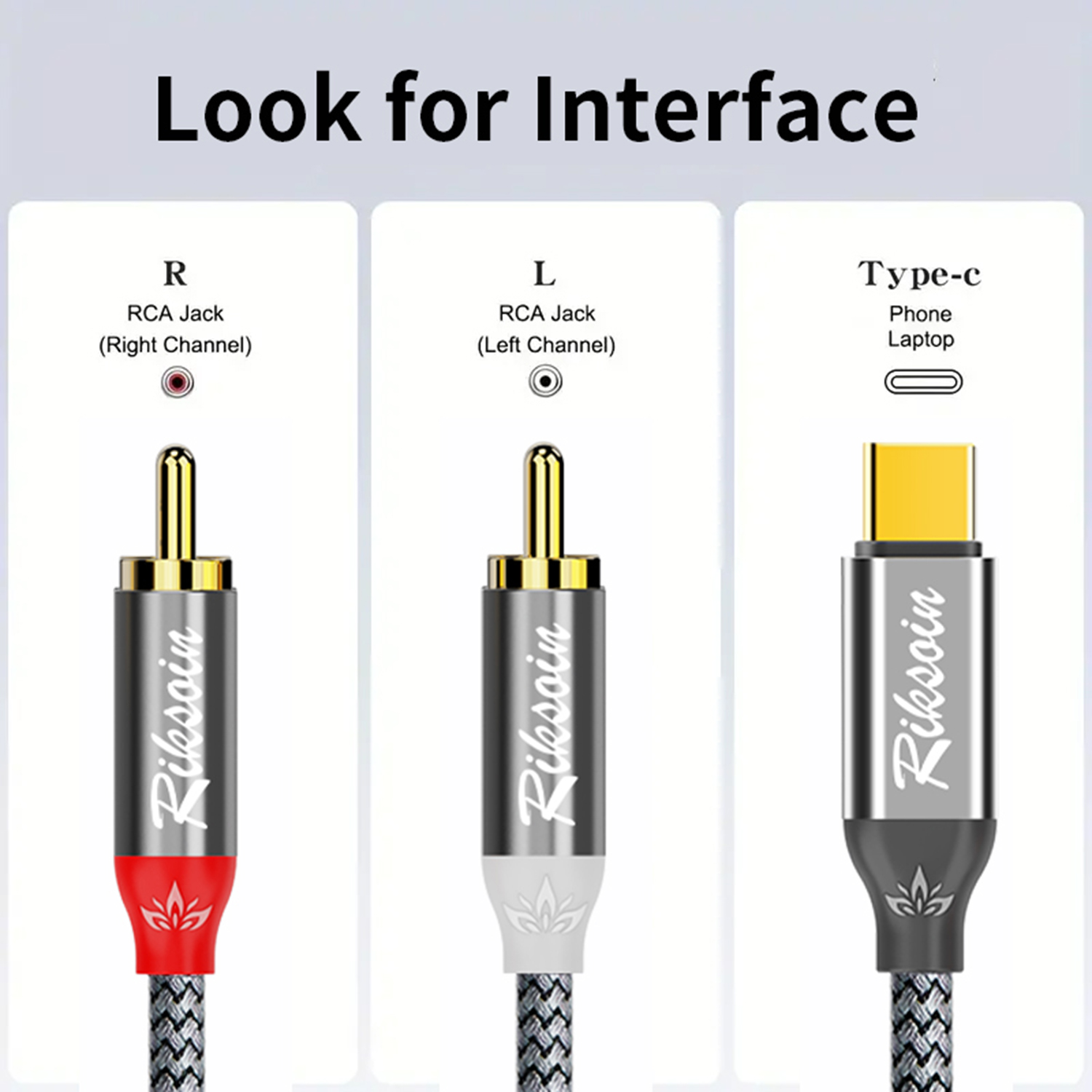 USB C-2RCA 스테레오 케이블 Y 스플리터 어댑터 - Audio Splitter Y 리뷰 및 가격